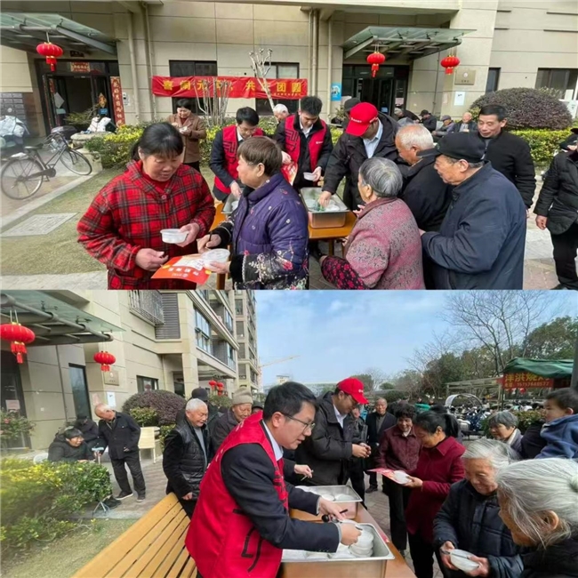 情暖元宵送汤圆 金融服务进村居